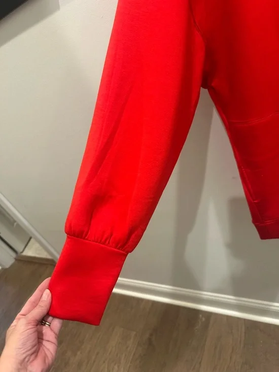 FP Movement by Free People Red Oversized Turtleneck Sweatshirt - Picture 4 of 4